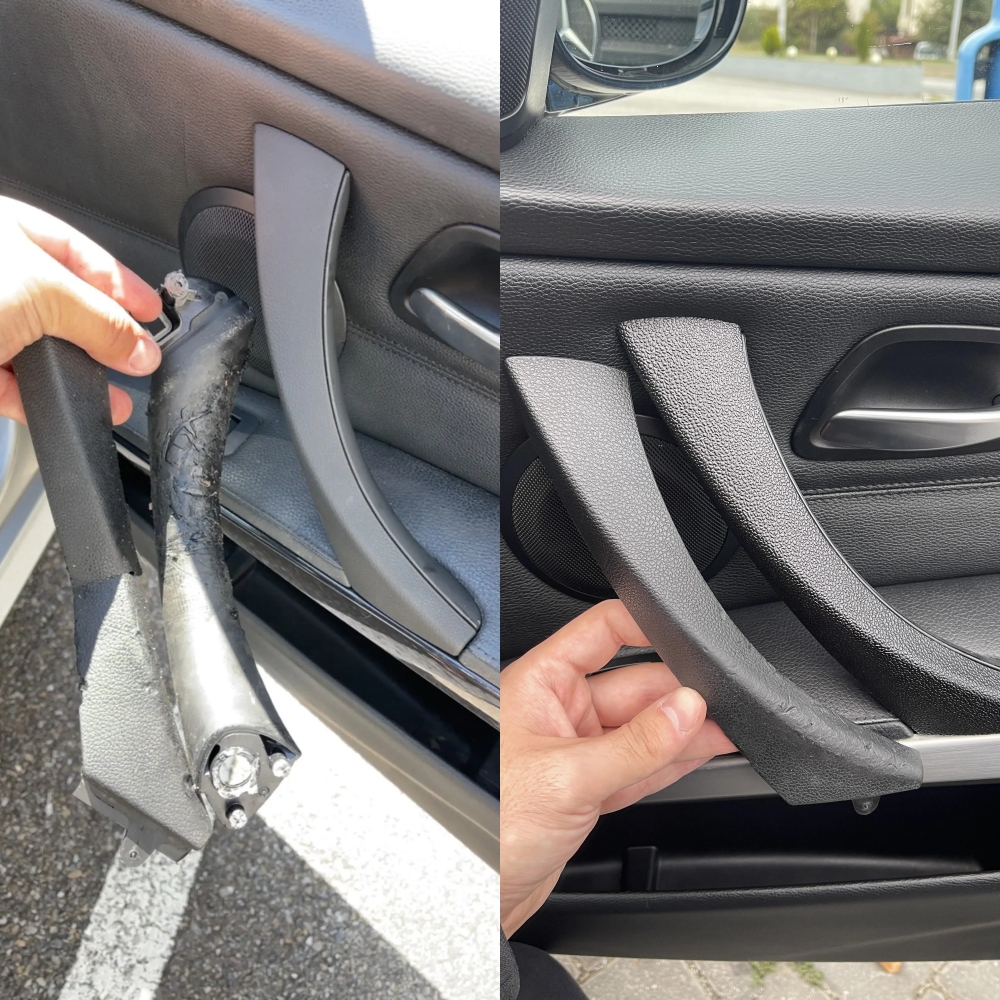 Reemplazo de embellecedor de cubierta de manija de puerta Interior mejorado para BMW Serie 3 E90 E91 E92 E93 316 318 320 325 328i 2005-2012