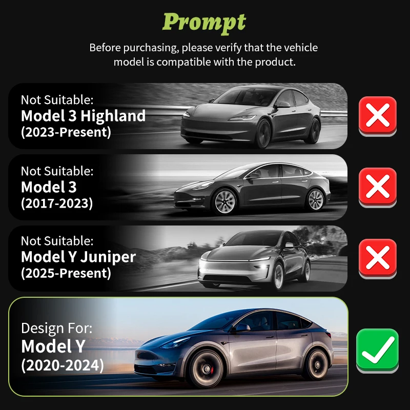 4er-Set Radkappen für Tesla Model Y 2020–2024 – 19 Zoll – Zyklon-Design für rechte & linke Seite – Ersatz-Radabdeckungen