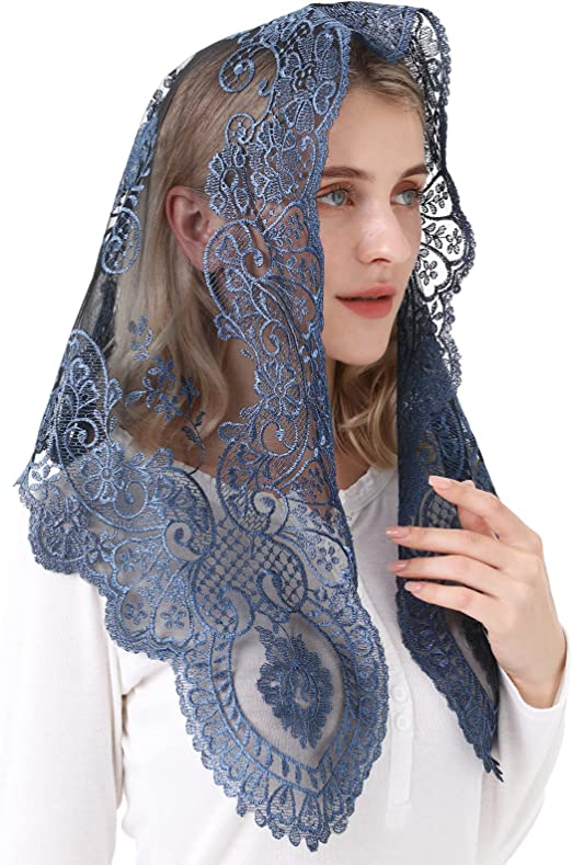 Spanish Style Lace Mantilla Women Head Covering Catholic Veil Wedding Veil