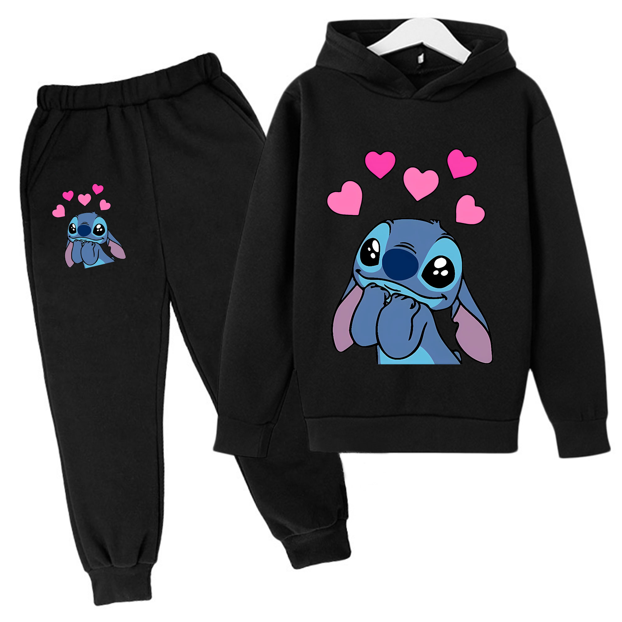 Ropa para niñas, sudaderas con capucha de punto, conjuntos de ropa para niños, Tops + Pantalones para niñas, trajes de 2 uds, conjunto de chándales para niños