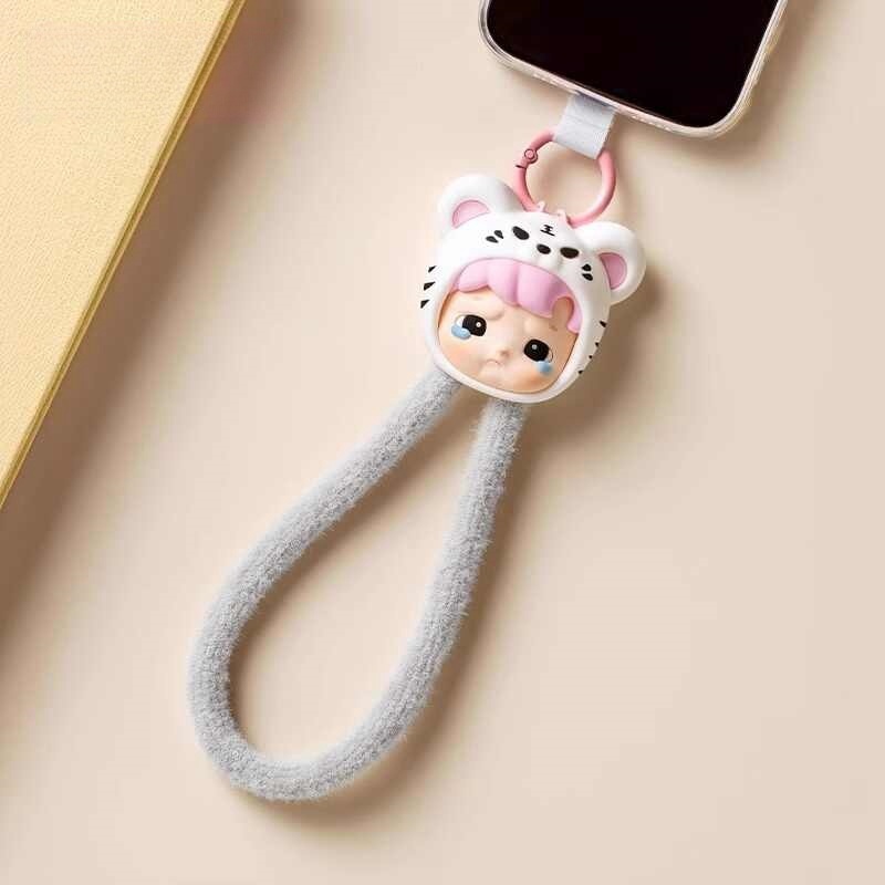 Genuíno hacipupu aconchego com você telefone cordão série caixa cega moda dos desenhos animados pingentes decoração meninas presente de aniversário