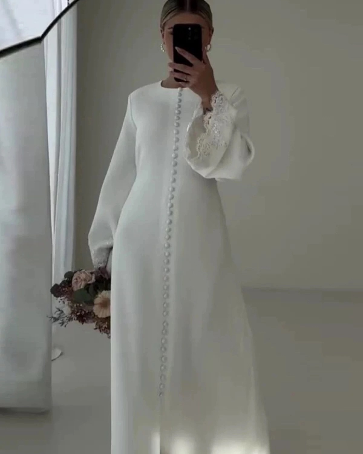 Satijnen strapless trouwjurken elegante sext split bruidsjurk voor bruid civiele bruid jurk zeemeermin bruiloft feestjurk vrouwen