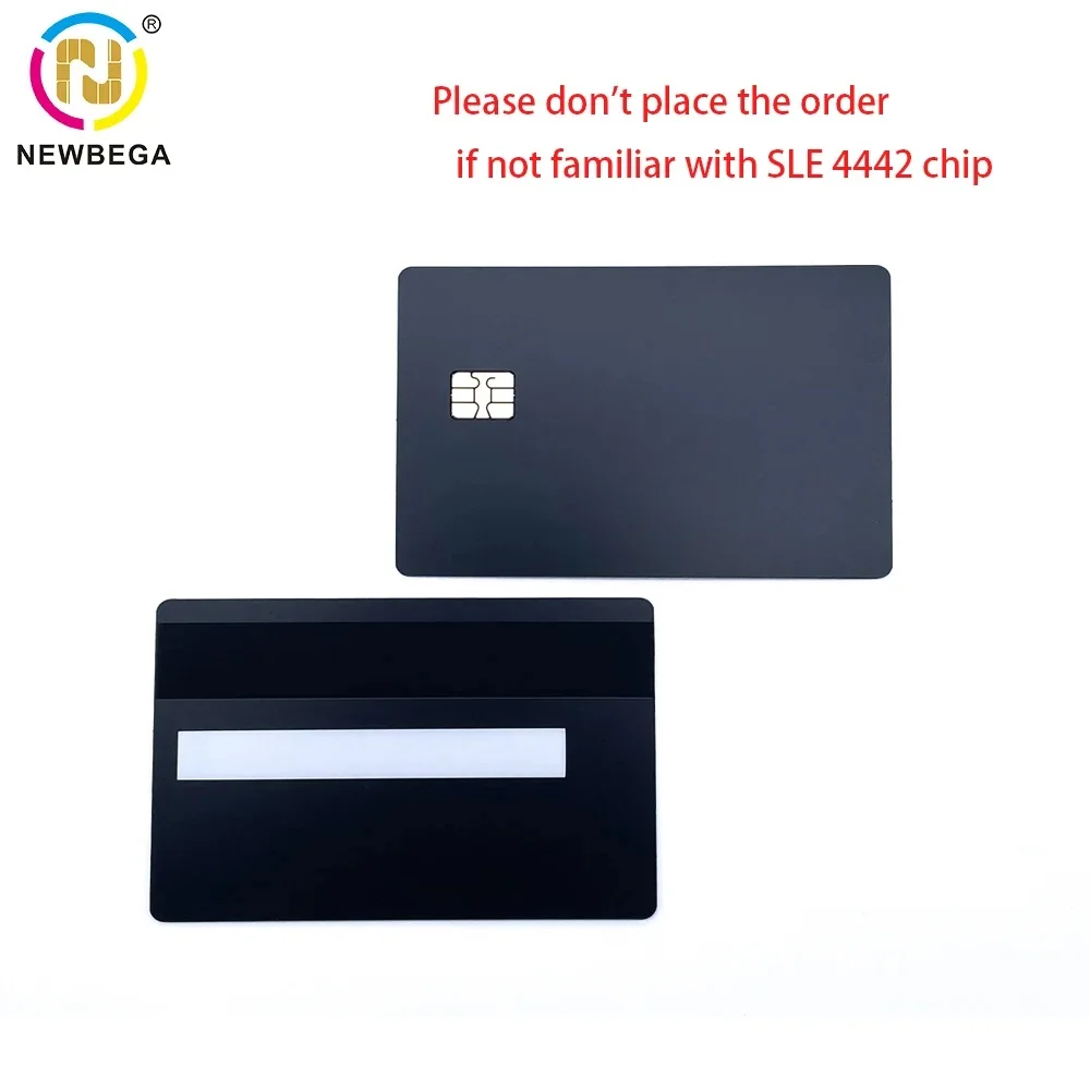 1 шт., чип Contact Sle4442 Smart IC Blank Metal Card, Интеллектуальный Тип контакта IC Card