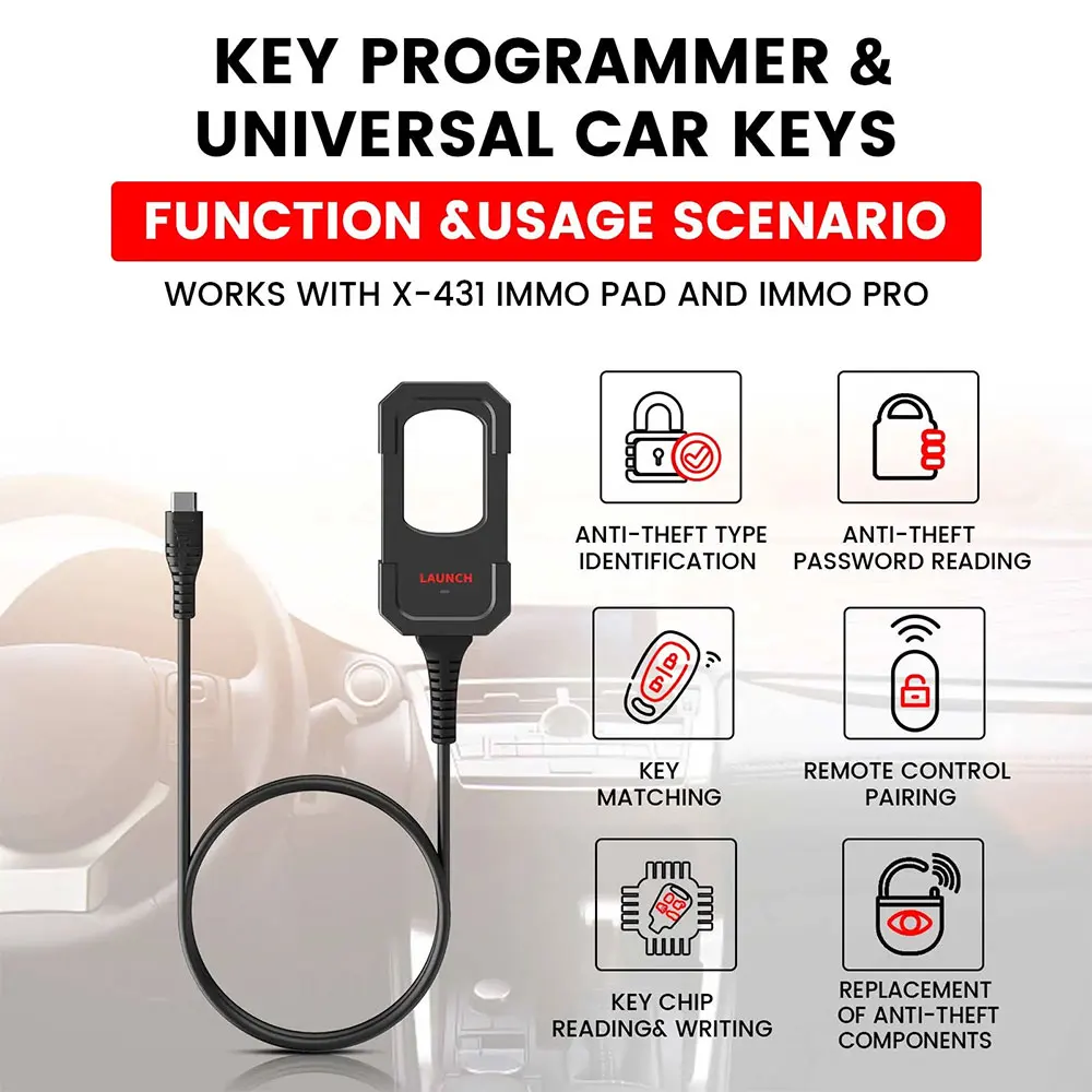 Lancering X431 Key Programmeur Remote Maker met Super Chip 4 stuks Universele Afstandsbediening Smart Key voor X-431 IMMO Elite/IMMO Plus/PAD V