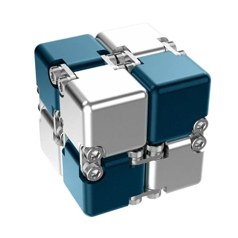 แฟชั่นโลหะ Infinite Magic Cube ใหม่ที่ไม่ซ้ํากันอัพเกรดถอดประกอบพัฒนาสติปัญญา Decompression ของเล่น