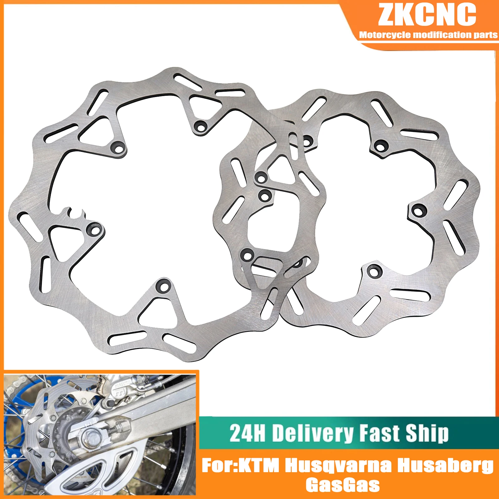 260MM 220MM Front Rear Brake Disc Brake Rotor Disk For KTM SX SXF XC XCF XCW EXC EXCF For Husqvarna FE TE FC TC FX TX 1994-2023