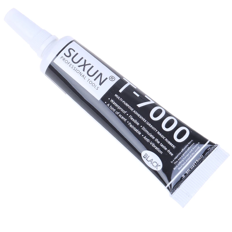 1PC 15ML/25ML/50ML/110ML T-7000 Black Glue Mobile Phone Metal Screen Frame Repair Diamond Adhesive