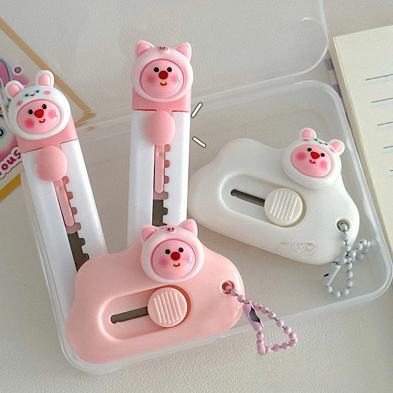 1pc Cartoon Mini Utility Knife Personalized Gift Handcrafted Cardboard Cutter Letter Opener for Students and DIY