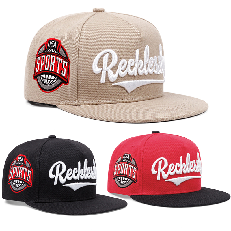 2024 neue Mode Reeklessly USA Stickerei Männer Frauen Baseball Caps Hip Hop Sport Casual Trucker Caps Snapback Outdoor Sonnenhüte