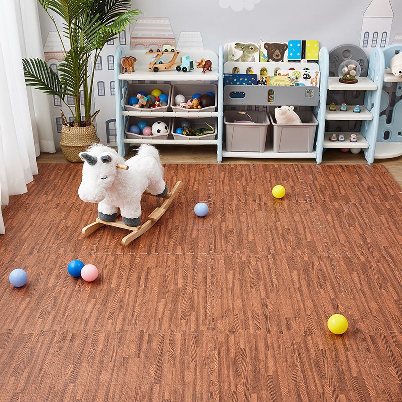 ไม้รูปแบบพื้นสแควร์ปริศนาห้องนั่งเล่นพรมกันน้ําและลื่นเย็บเสื่อเด็กกีฬา Play MAT พรมตกแต่ง