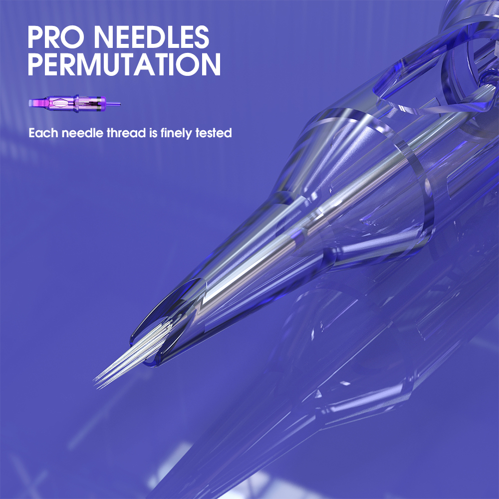 50 шт./кор. смешанные размеры RL/RS/RM/M Mast Tattoo PRO, иглы для картриджей, перманентные для тату-машины, 0,3 мм/0,35 мм