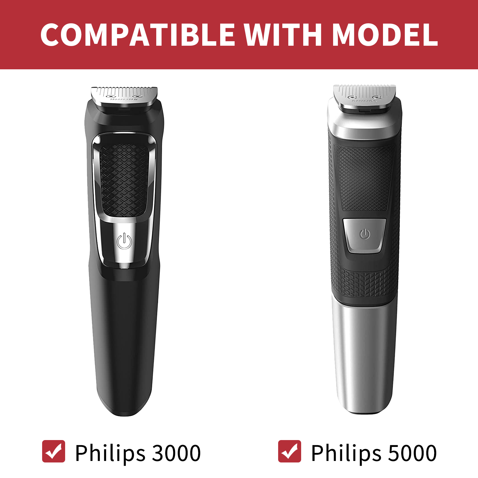 Противоударный чехол из ЭВА, совместимый с серией Philips Multigroom — универсальный органайзер с разделителями для триммеров MG3000/MG5000