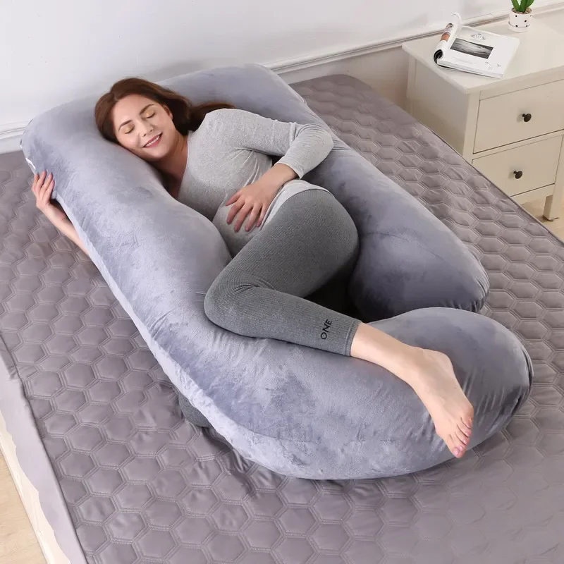 3kg j grande travesseiro de gravidez para mulheres grávidas enfermagem maternidade travesseiro de corpo inteiro, mudança fronha para lavar, enchimento de algodão pp