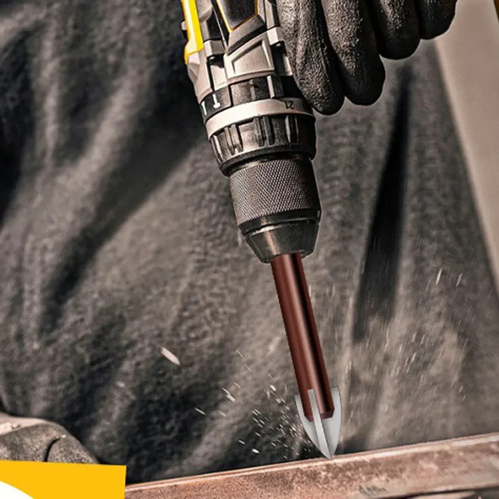 1pc Cross Hex Tile Bits For Glass Ceramic Concrete Hole Opener Alloy Triangle Drill 3/4/5/6/8/10/12mm Drill Bits Glass Bits