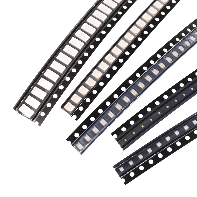 (100 pz) 3806 SMD illuminazione laterale LED giallo/blu/verde/bianco/arancione/viola/rosa/rosso perline lampada a diodi emettitori di luce