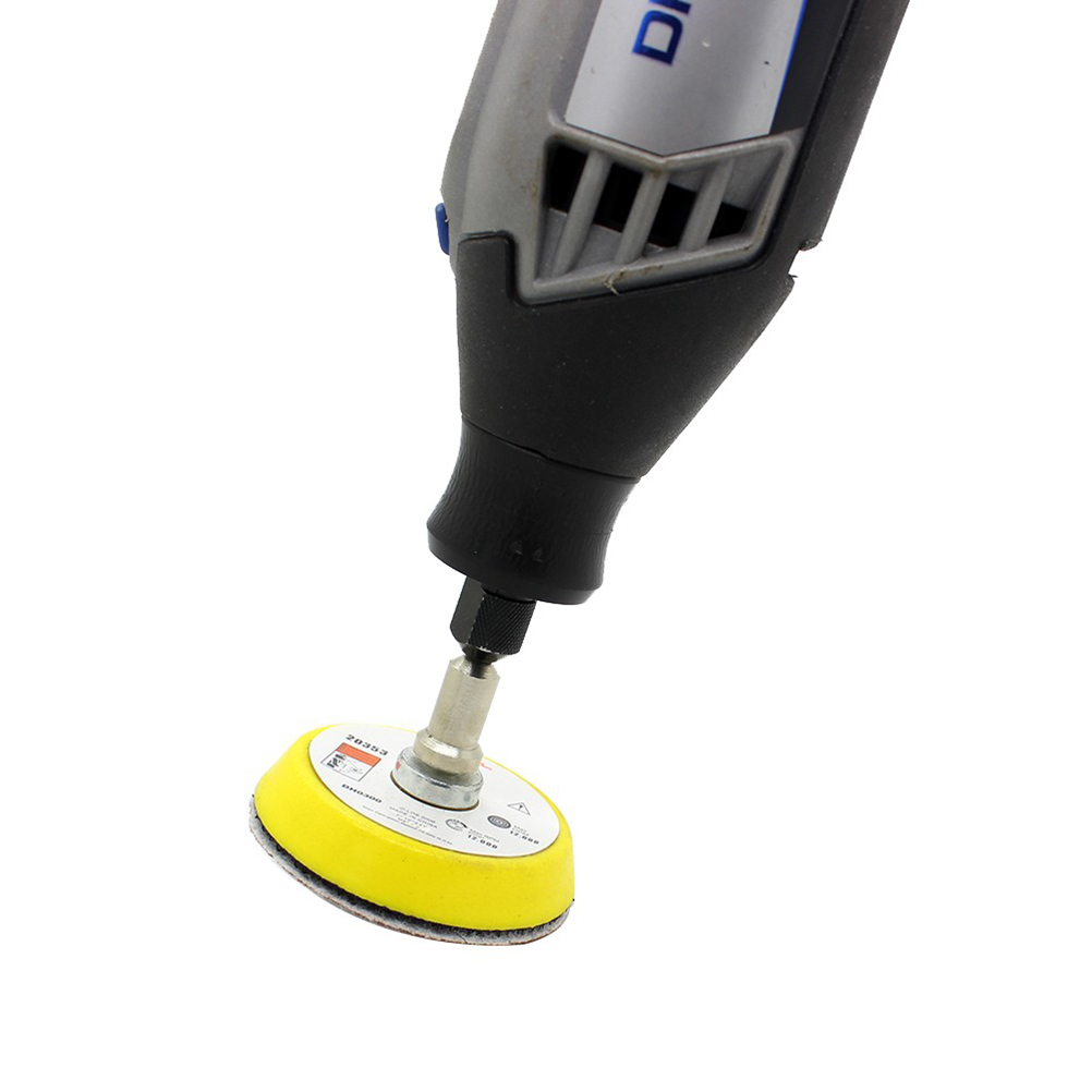 Almohadilla de lijado de 50mm y 3mm, disco de lijadora, almohadilla de pulido, placa de respaldo, vástago compatible con amoladora eléctrica de 12000 RPM, herramienta rotativa