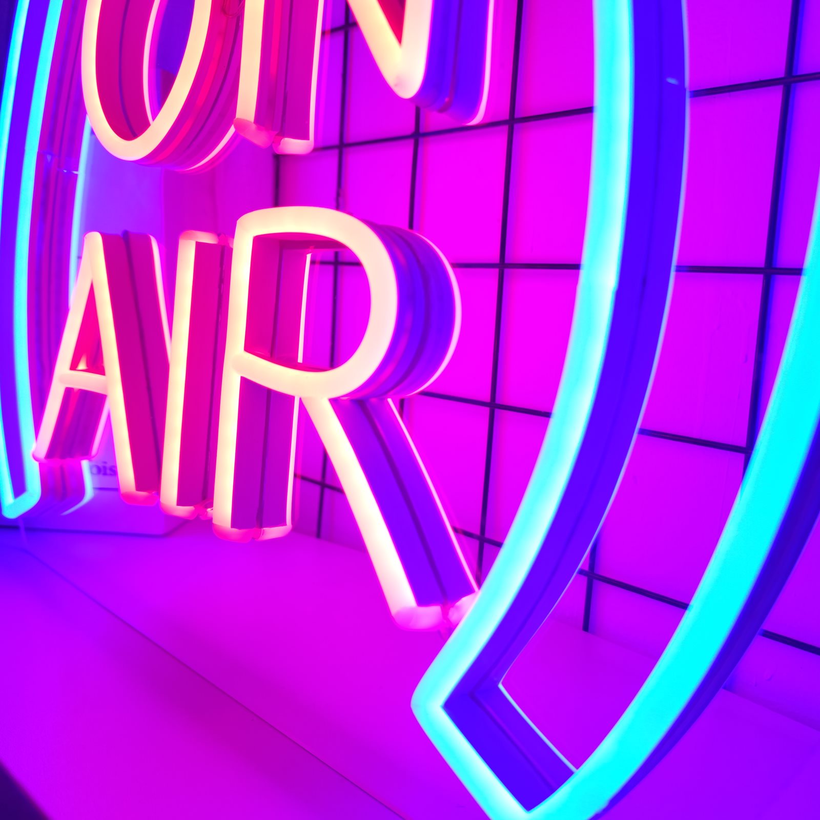 ON AIR Sinal de néon LED Sinal de luz de néon adequado para decoração de parede de festa USB Poweredo adequado para decoração de quarto lâmpada de néon