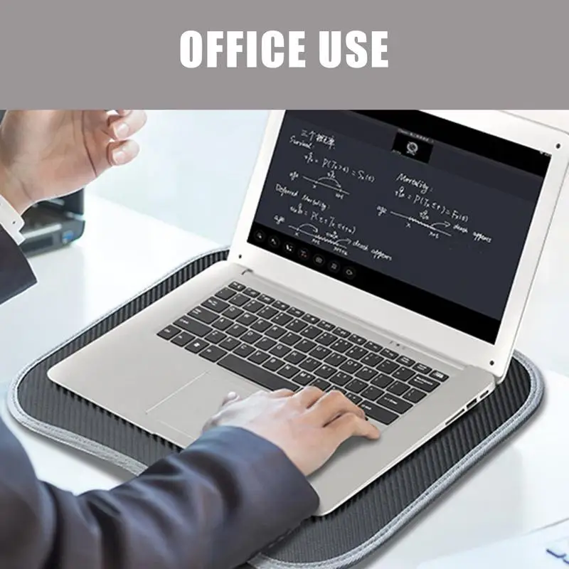 Mesa multifuncional para laptop, almofada e enchimento de partículas de espuma, pequena mesa de travesseiro, mouse pad rígido