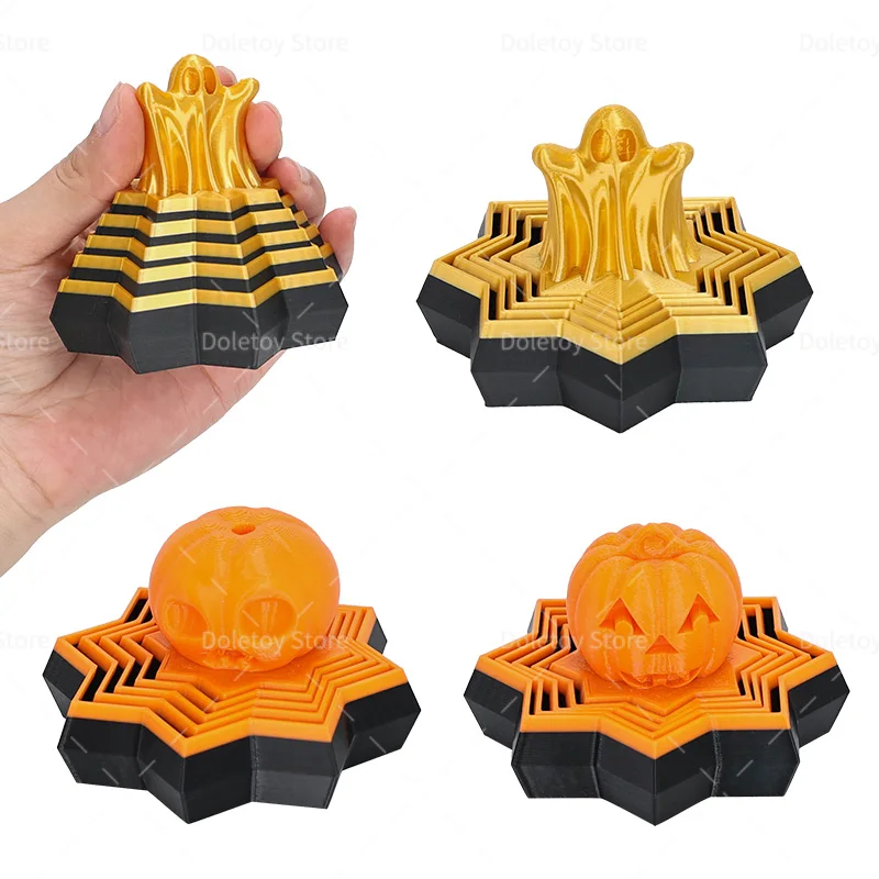 3d impresso espiral cone brinquedo impossível pirâmide árvore de natal passthrough escultura mini vortex fio ilusão brinquedo fidget