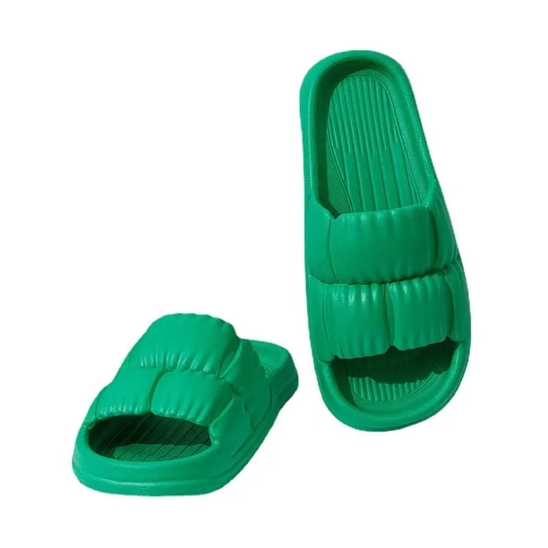 2024 ผู้ชายผู้หญิง Soft Sole Cloud รองเท้าแตะแพลตฟอร์มหนารองเท้าแตะชายหาดกลางแจ้งในร่มฤดูร้อน EVA Flip Flops ลื่น