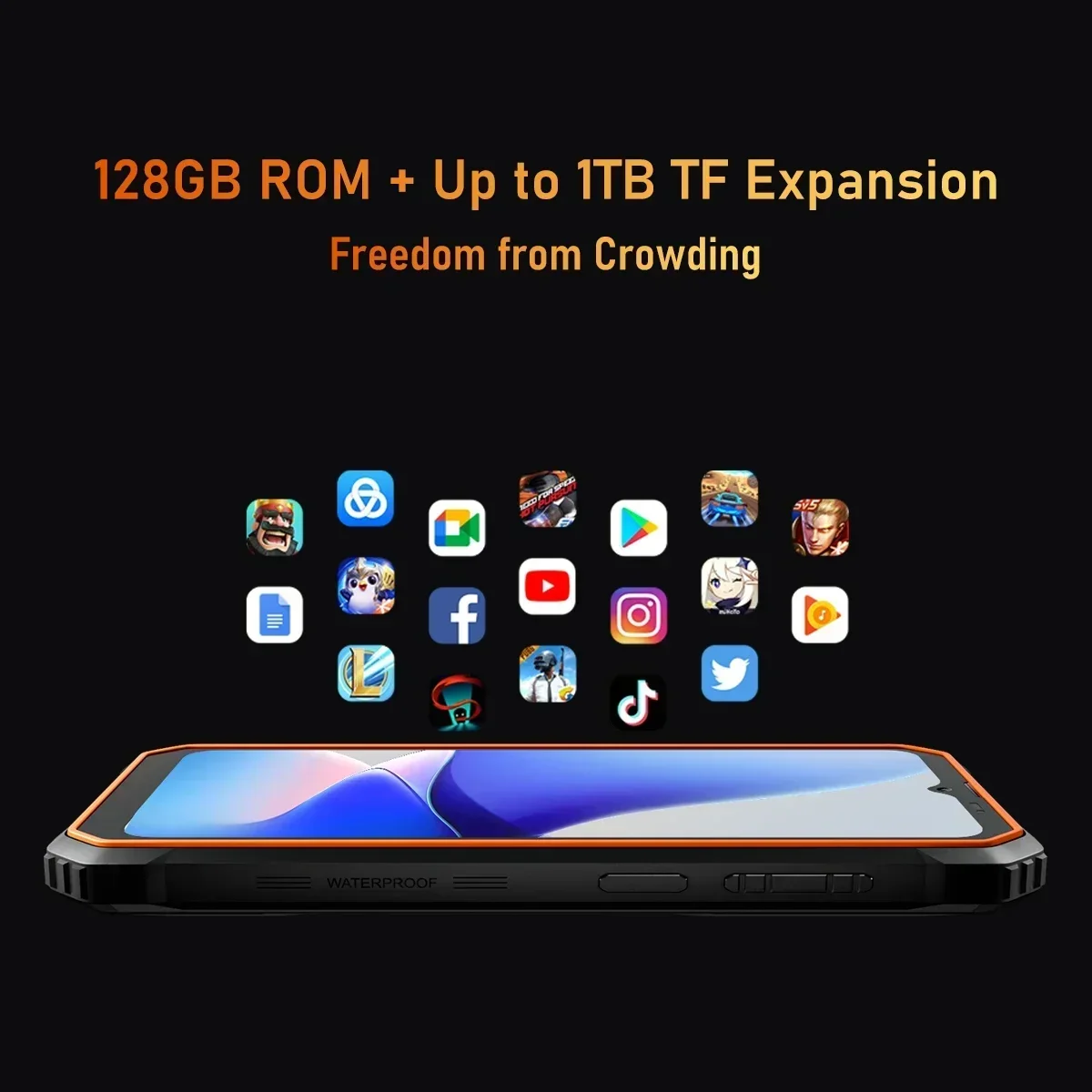 Blackview-Smartphone BV6200 Pro, téléphone portable robuste, Android 13, 6.56, Helio P35, 4 Go + 128 Go, 13000mAh, charge rapide 18W, NDavid