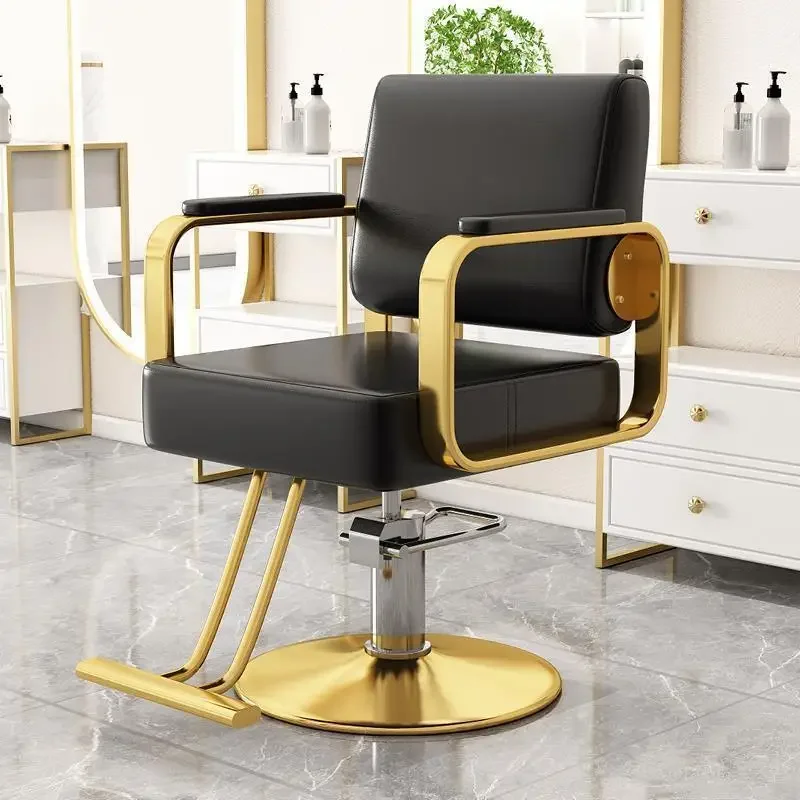 Parrucchiere Salone di bellezza Poltrone da barbiere Poltrone da parrucchiere rotanti Sgabelli Altezza regolabile Silla De Barbero Acconciatura Capelli
