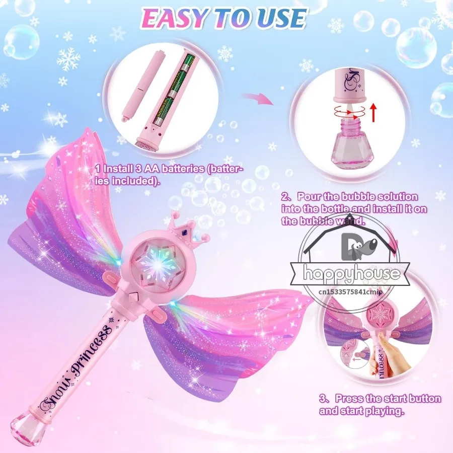 Bubble Wand สําหรับเด็กวัยหัดเดิน Bubble Machine เด็กหญิงไฟฟ้า Unicorn Bubble Wand Bubble Maker Bubble Blower ของเล่นเด็ก