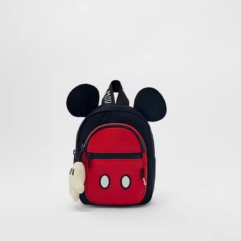 Disney Cartoon Mickey Neue kinder Schule Tasche Mädchen Rucksack Mickey Maus Kleine Hand Anhänger Mode Schule Tasche