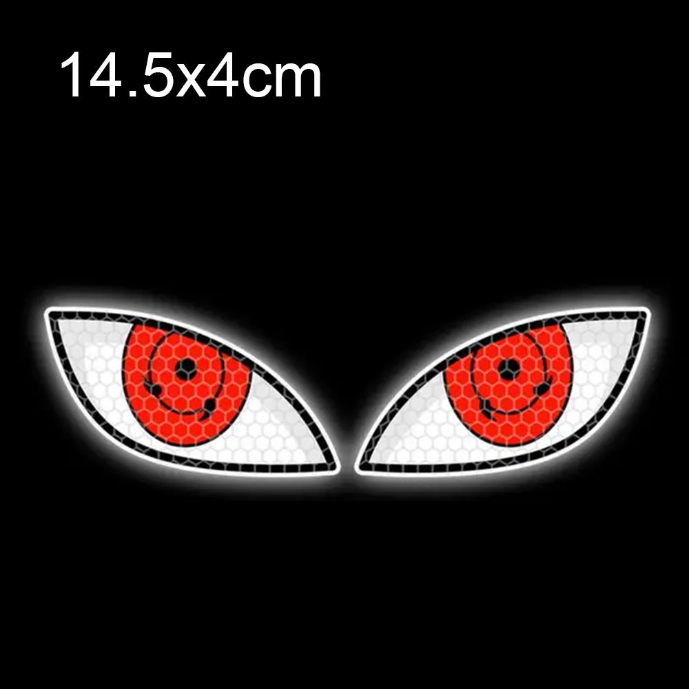 Devil Eyes Car Motorcycle Stickers Helmet Fairing Rear Window Decoration Decal Electric Car Motorcycle Reflective Stickers