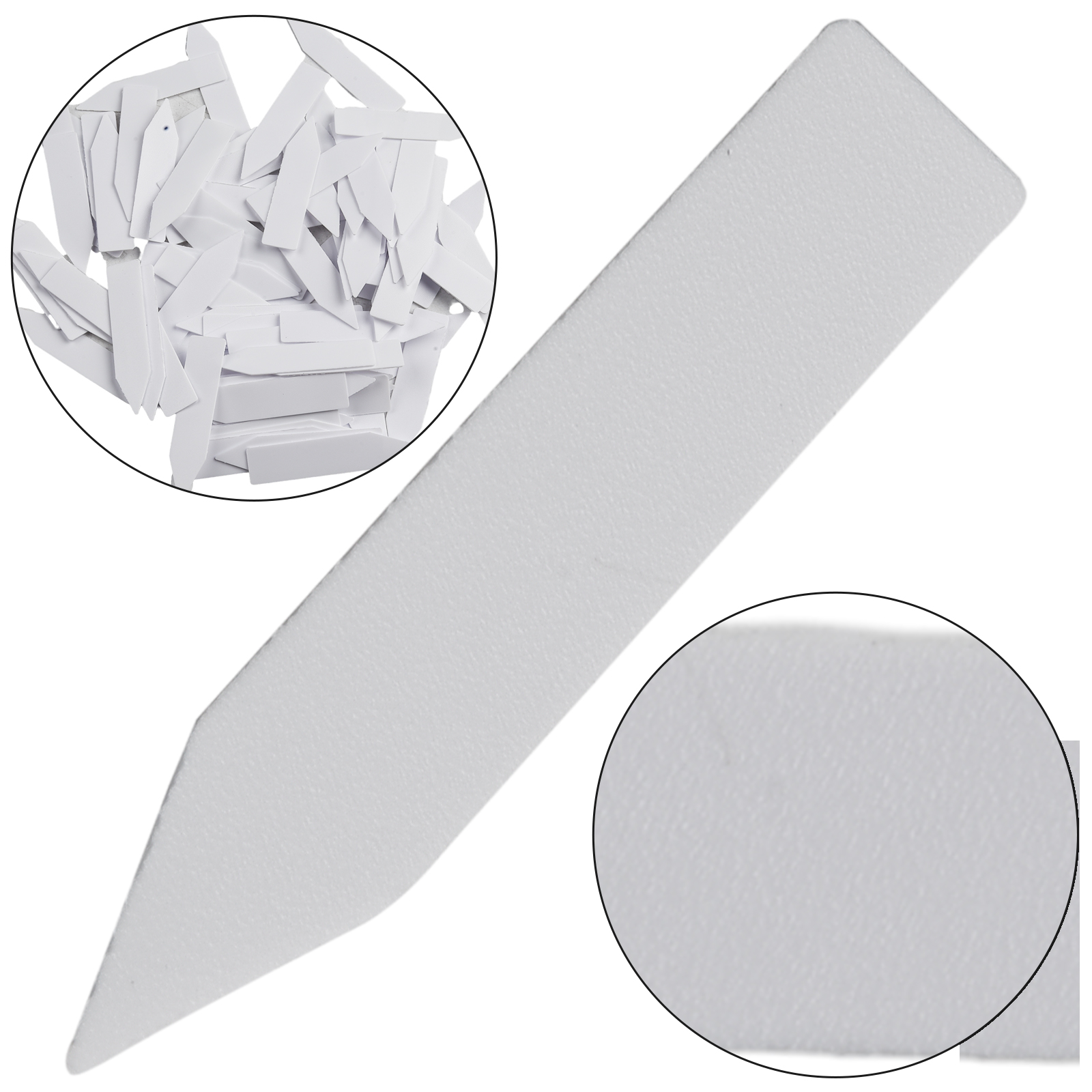 100pcs สวนป้ายพืชอุปกรณ์เสริมพืชดอกไม้หม้อพลาสติกแท็กเนอสเซอรี่เครื่องหมายป้ายถาด Mark DIY เครื่องมือ