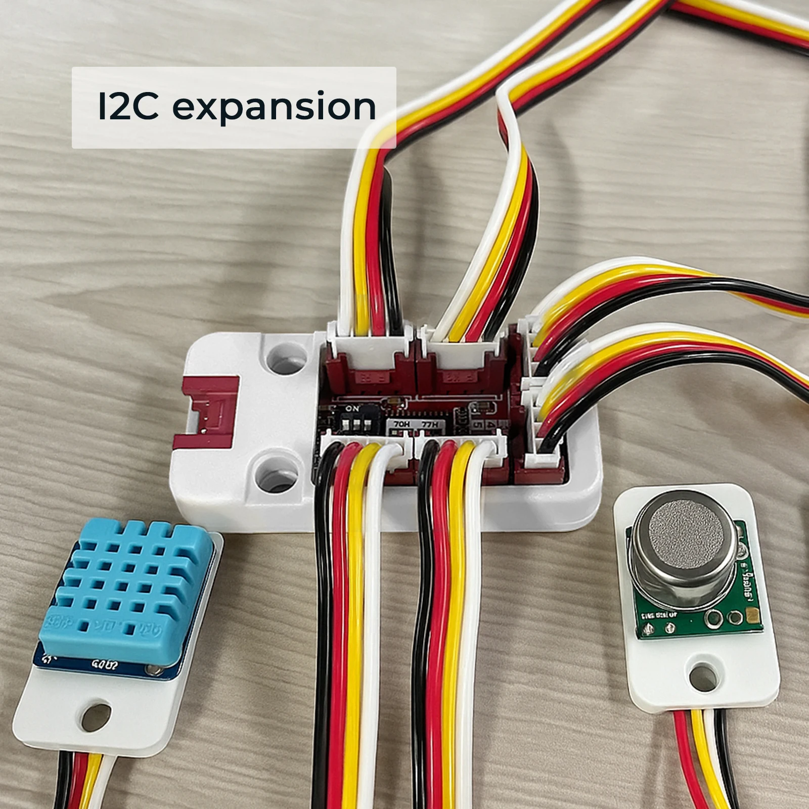 Официальный концентратор M5Stack I2C, блок расширения от 1 до 6, V2.1 с DIP-переключателем (PCA9548A)