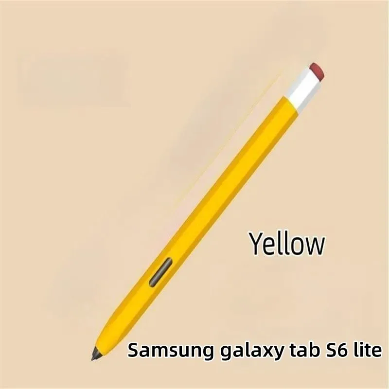 Caso de lápis de silicone tablet toque stylus caneta capa cor sólida para samsung galaxy tab s6 lite s7 fe s8 ultra s9 plus