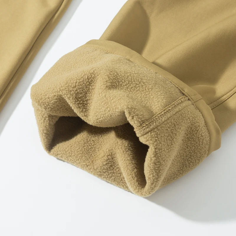 남성용 도시화물 가을 겨울 양털 Softshell 하이킹 바지 낚시 등산 트레킹 캐주얼 사냥 캠핑 바지 M-5XL