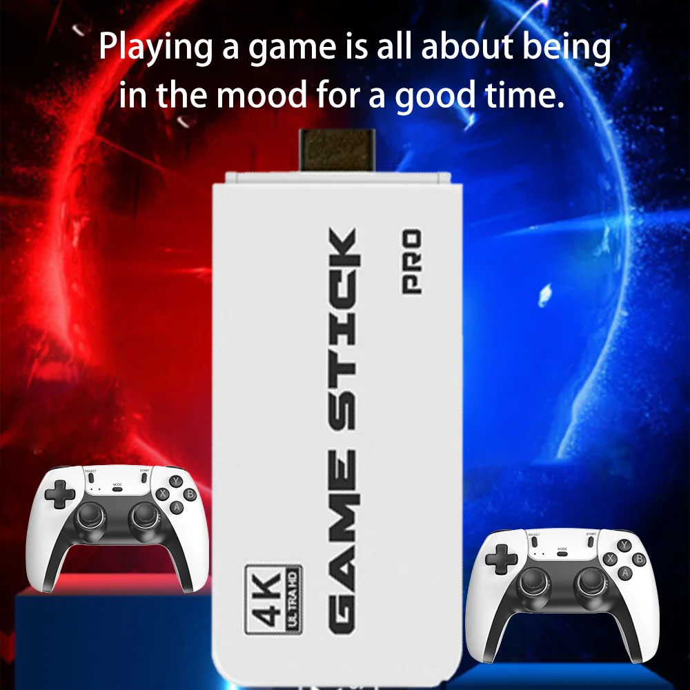4K TV Game Stick M15 Video Game Console Built-in 40000+/50000 Games 128G Handheld Game Player Wireless Controller Retro Gamepad