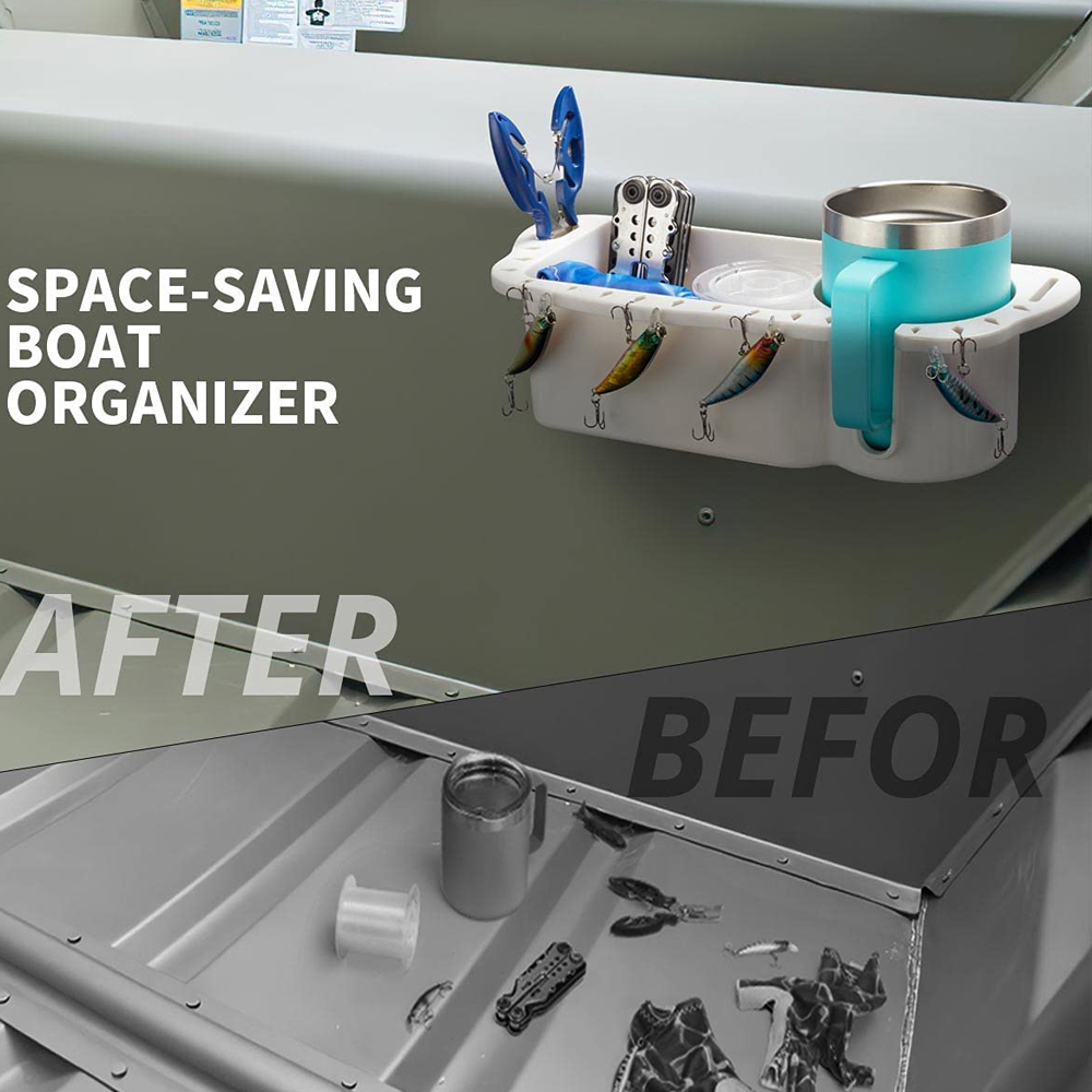Marine Storage Caddy Box, Can, Cup Holder, Telefone, Caixa de Bebida, Organizador, Barco, Iate, Pontão, Cabine de Pesca, Universal, Multifuncional