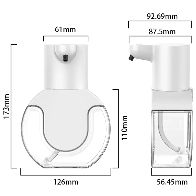 Intelligenter Schaumseifenspender, USB-Aufladung, berührungsloser Handwascher, automatischer Induktionssensor, 8000 mAh Schaum-Handwascher für Zuhause
