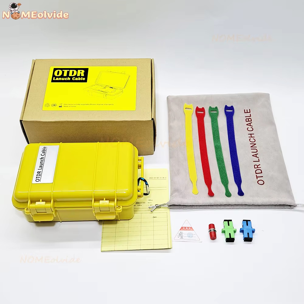 500m-2KM Fiber Optical Launch Cable Box OTDR Blind Zone Eliminator Box SC/APC-SC/APC SC/UPC-SC/APC SM 1310/1550nm Faserringe