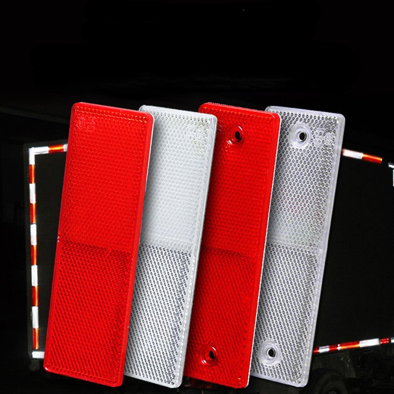 Safurance バイク トラック トレーラー 車 プラスチック反射リフレクター プラスチック反射リフレクター 夜間安全警告ステッカー テープ