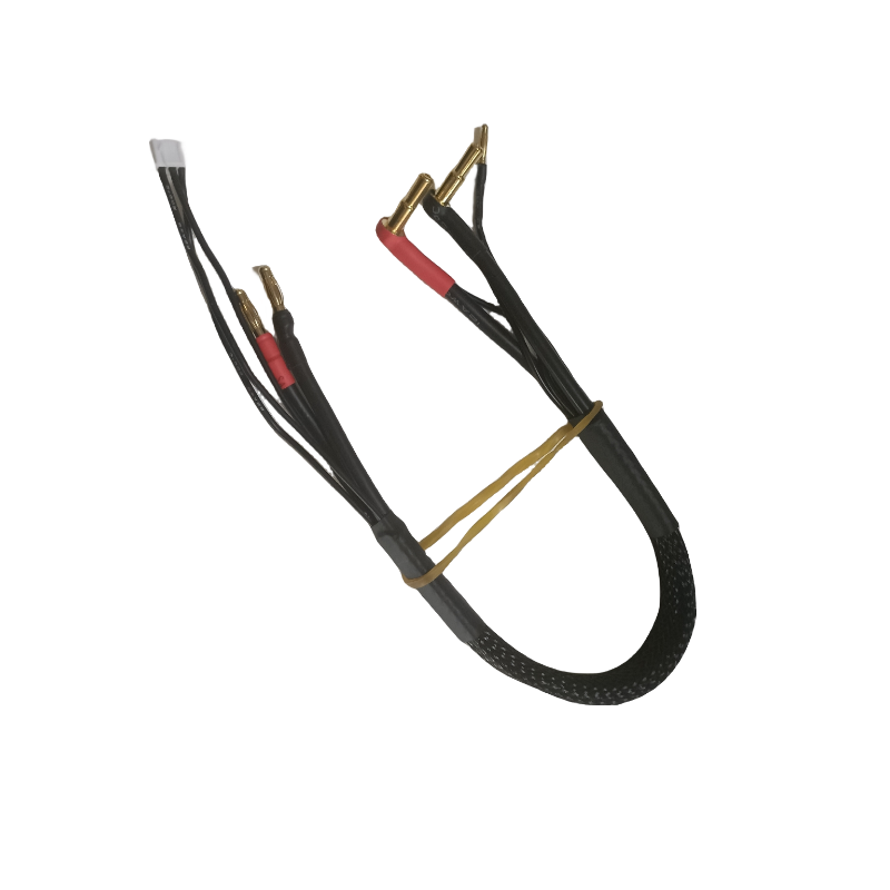 Cable de carga de alta corriente 2S con conector tipo bala sólido de 4 mm y 5 mm 10/12/14 awg 610 mm