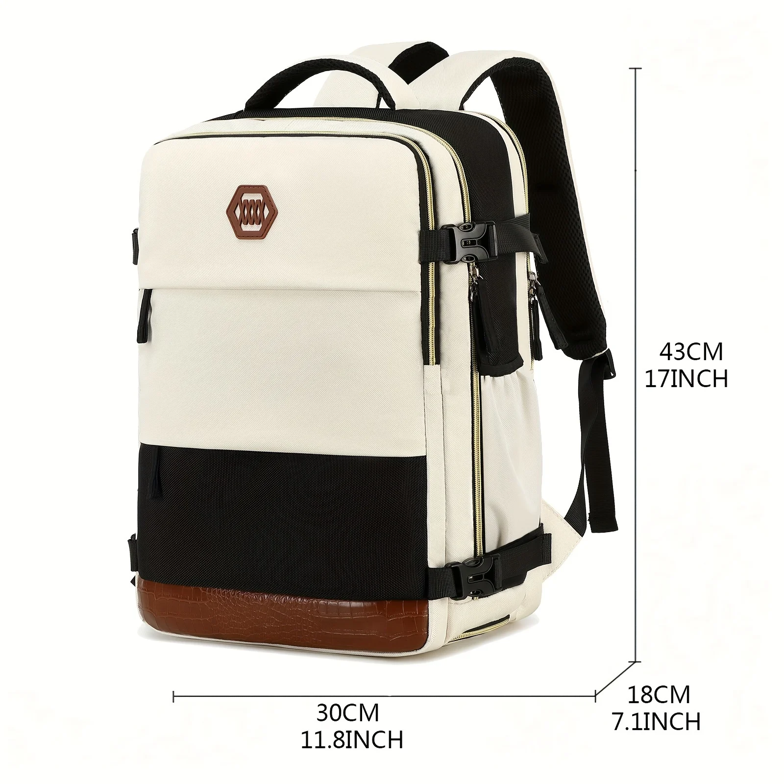Men's Travel Backpack, Waterproof Computer Backpack, with Shoe Compartment, Computer Carry-on Backpack