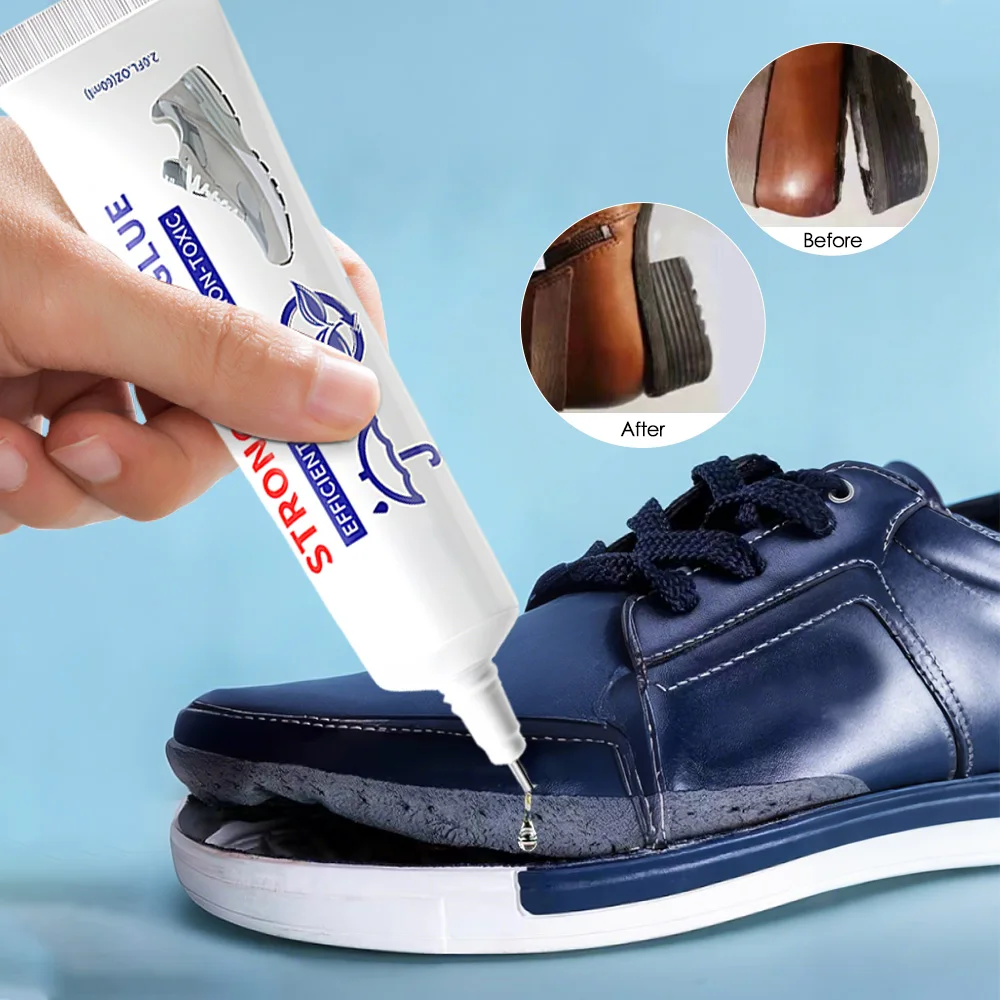Adhesivo súper fuerte para reparación de zapatos, 60ml, resistente al agua, curación rápida, unión elástica, sellador Universal, reparación de pegamento para zapatos para clima extremo