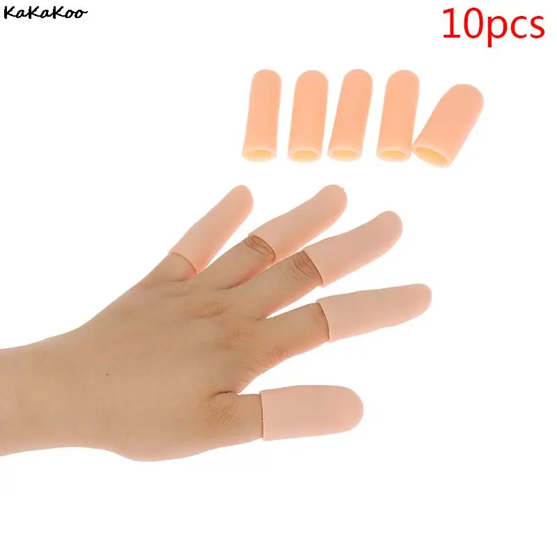 Tubos de Gel de silicona para el cuidado de los pies, 10 piezas, protectores para dedos pequeños, ampolla de maíz, funda para aliviar el dolor, separadores