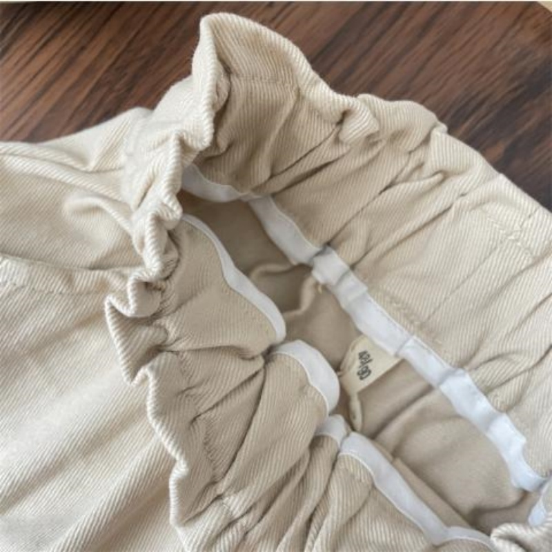 Pantalones informales de otoño 2025, pantalones de algodón con bordado de flores para niñas de 2 a 6T, pantalones para bebés