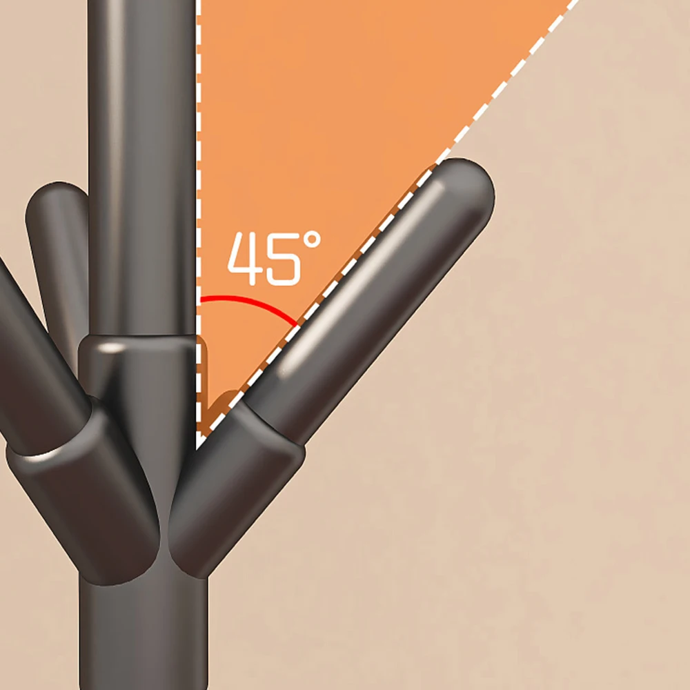 Simple Clothes and Hat Rack High Load-bearing Capacity Waterproof Floor Standing Coat Rack Living Room Organization and Storage