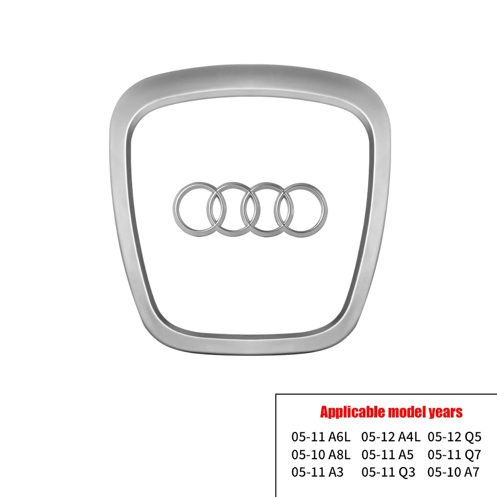 Automobil Lenkrad Abzeichen Ersatz Dekoration LOGO Für AUDI A6L A5 Q7 A3 Q3 2005-2011 A4L Q5 2005-2012 A8L A7 2005-2010