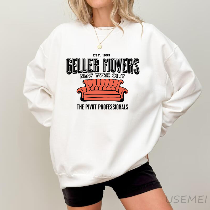 Geller Movers est 1999 New York City Freunde gedruckt Sweatshirt Vintage 90er Jahre TV-Show Pullover Damen bekleidung Unisex Streetwear