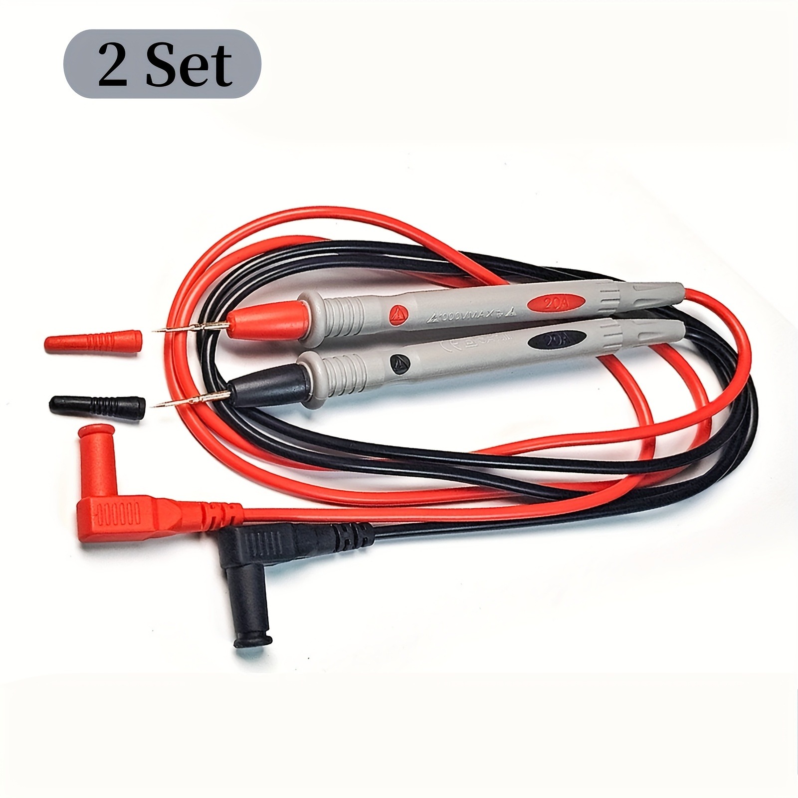 Cables de prueba de sonda multímetro Digital, 1000V, 10A, punta de aguja Universal, multímetro, Cable de sonda de plomo, Cable de pluma