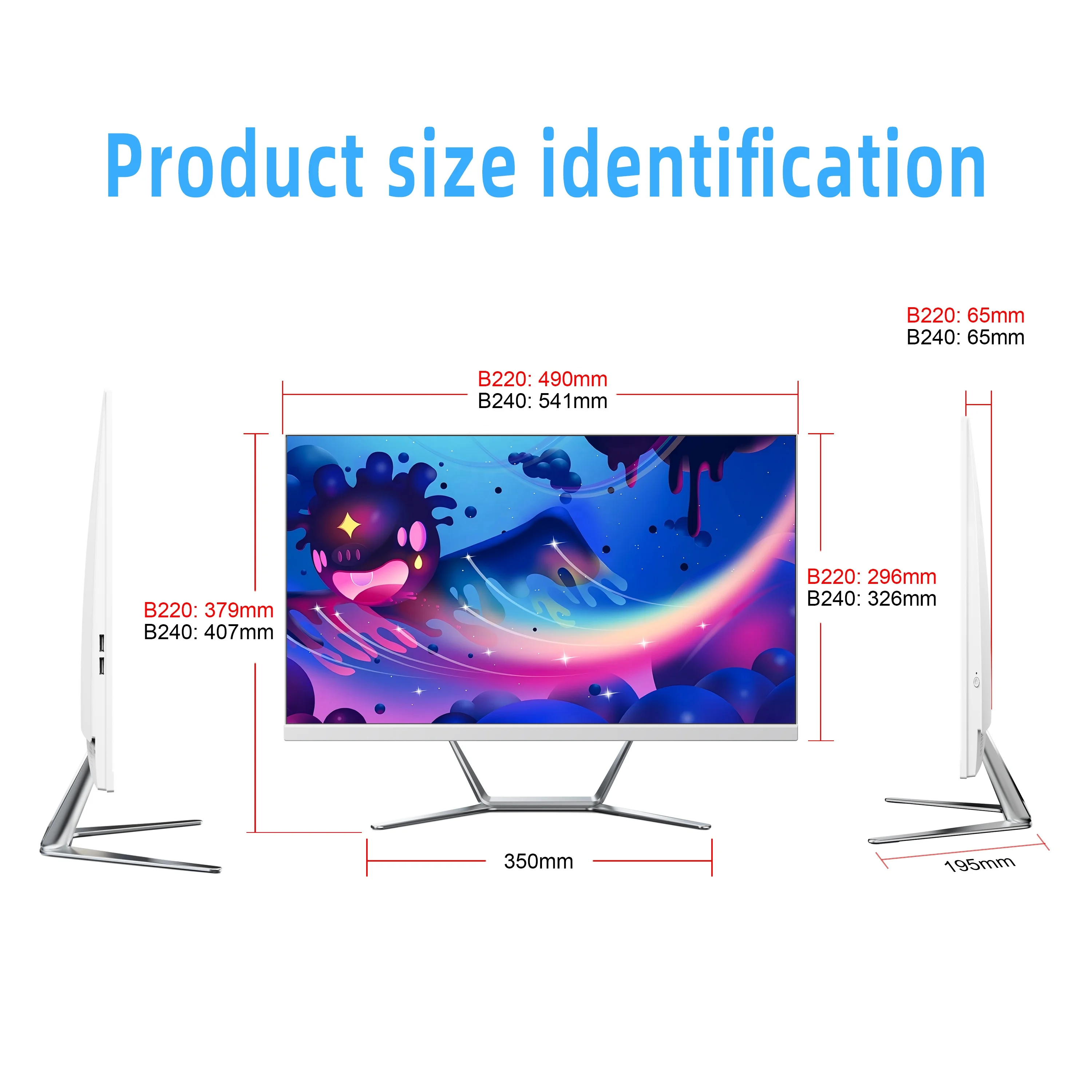 Chiński producent 21,5-calowy komputer All-in-One z procesorem Core i5 4. generacji, do biura, tani, All-in-One, 1 TB