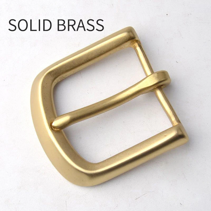 1 stks Massief Messing Gesp 40mm End Bar Hak bar Gesp Enkele Pin Heavy-duty Voor Leer Craft riem Jeans Singels Halsband