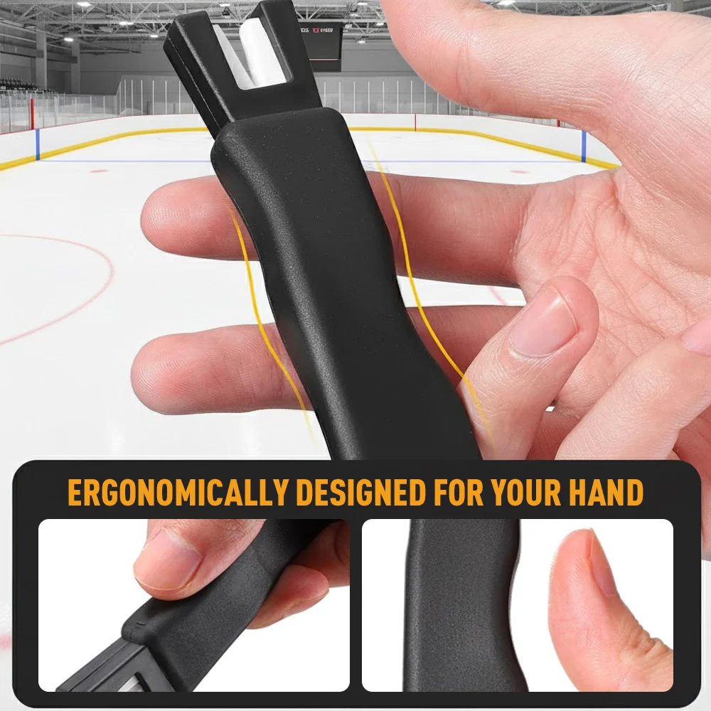 Eishockey Handheld Ice Skate Edge Blade Sharpener Hockey Zubehör Schärfstein Werkzeug für Eishockey Skates Skating Blade